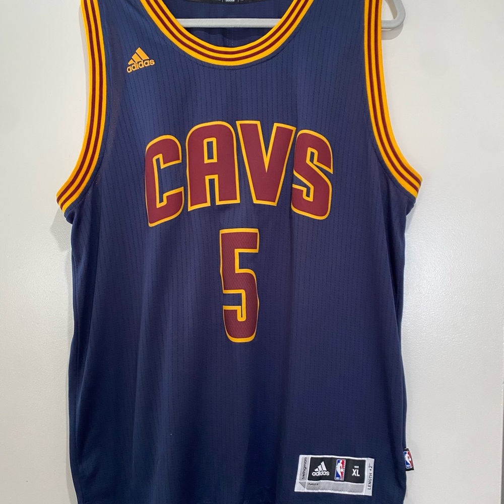 Adidas J.R. Smith Cavaliers Navy and Yellow Jersey